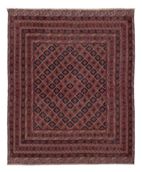 Kelim Rug - Oriental - 193 x 159 cm - dark red