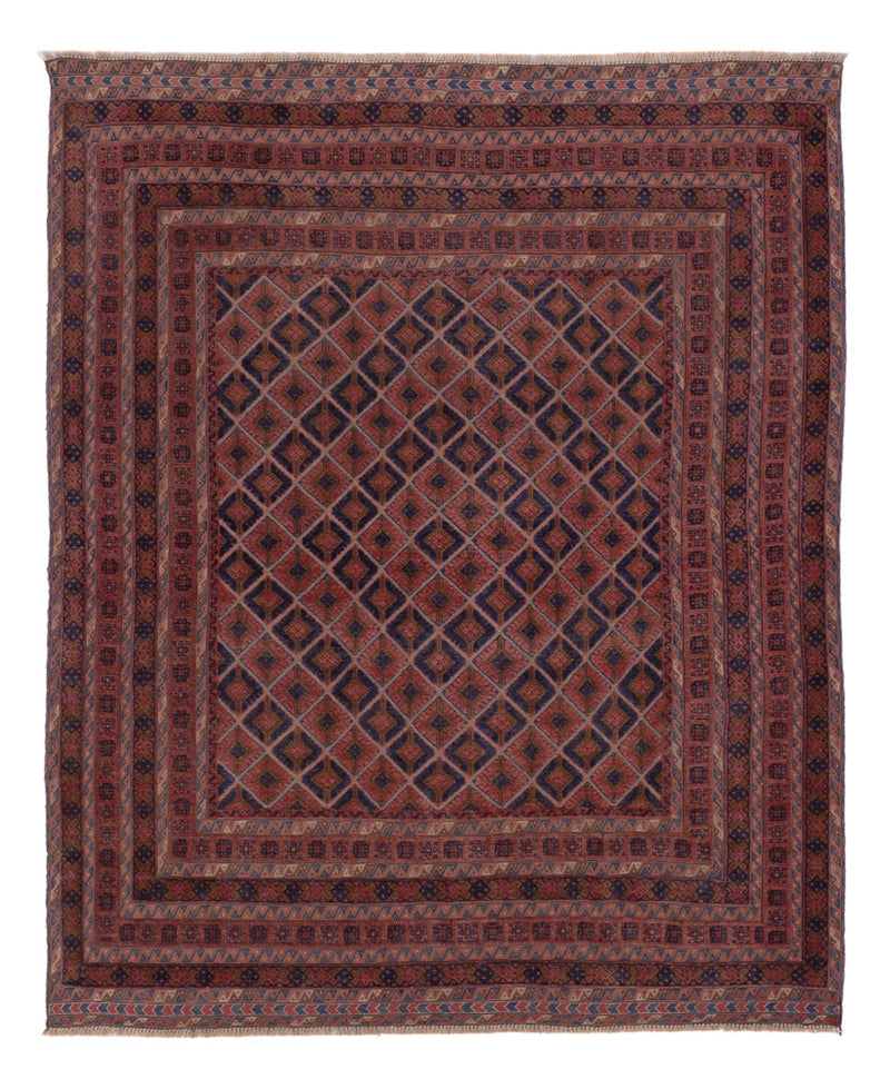 Kelim Rug - Oriental - 193 x 159 cm - dark red