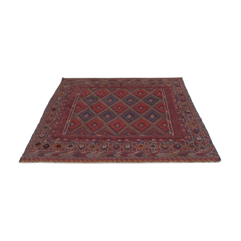 Kelim Rug - Oriental - 187 x 145 cm - dark red