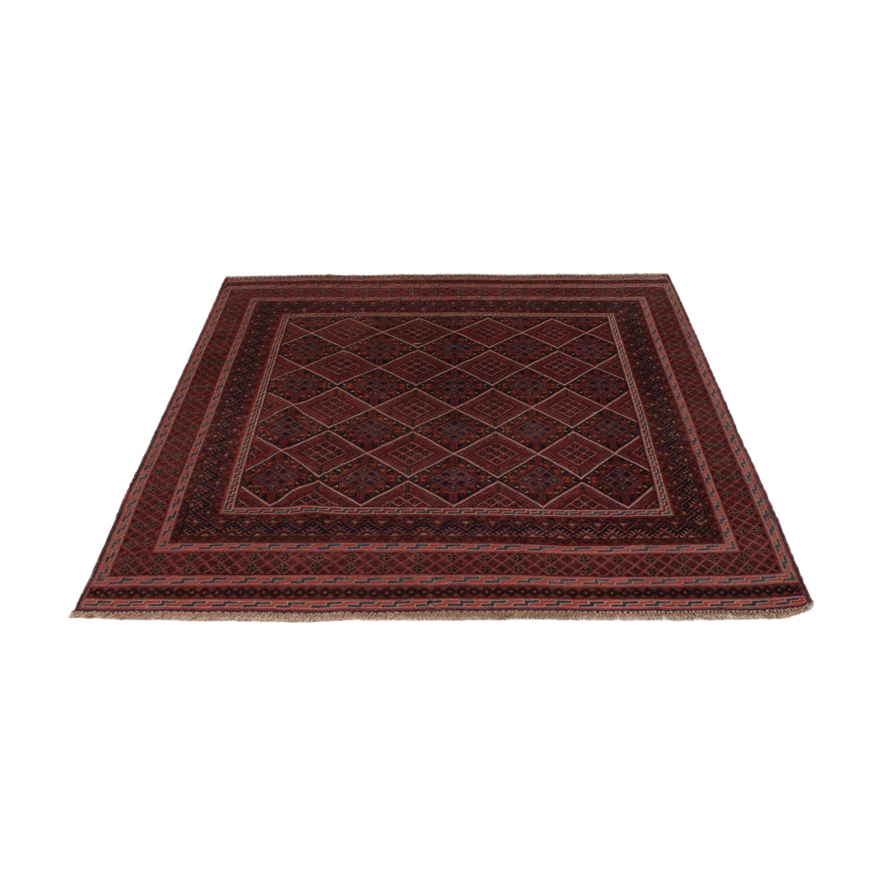 Kelim Rug - Oriental - 183 x 141 cm - dark red