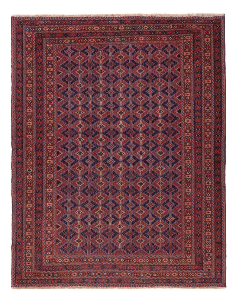 Kelim Rug - Oriental - 193 x 149 cm - dark red