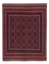 Kelim Rug - Oriental - 188 x 143 cm - dark red