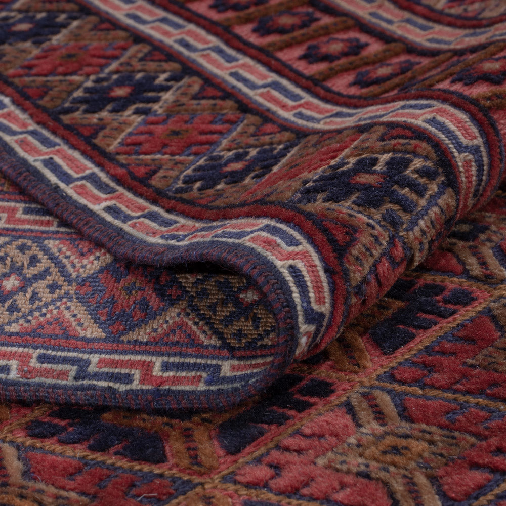 Kelim Rug - Oriental - 196 x 148 cm - dark red