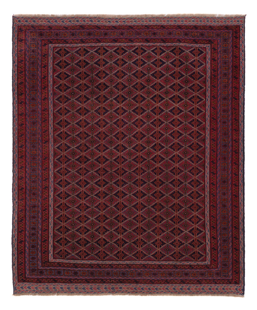 Kelim Rug - Oriental - 179 x 151 cm - dark red