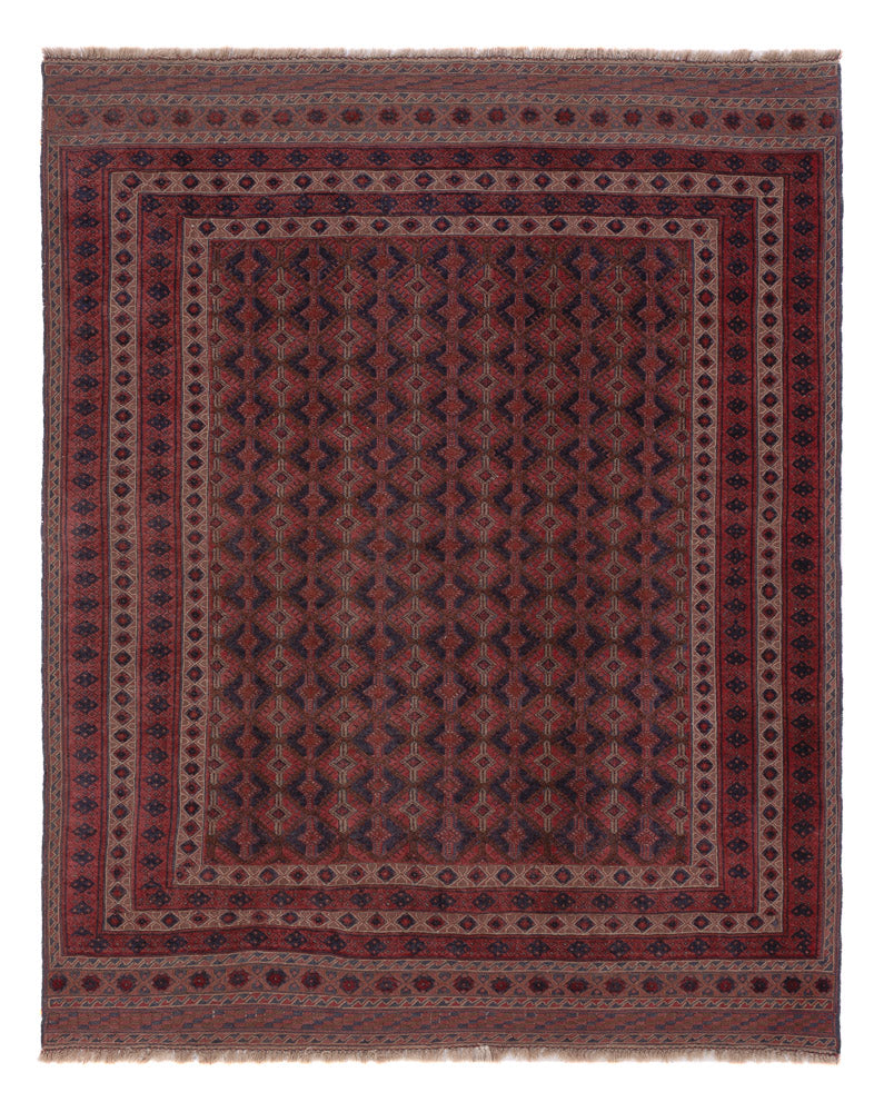 Kelim Rug - Oriental - 197 x 164 cm - dark red