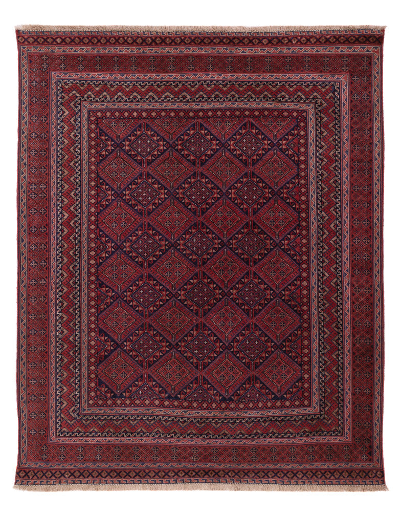 Kelim Rug - Oriental - 192 x 148 cm - dark red