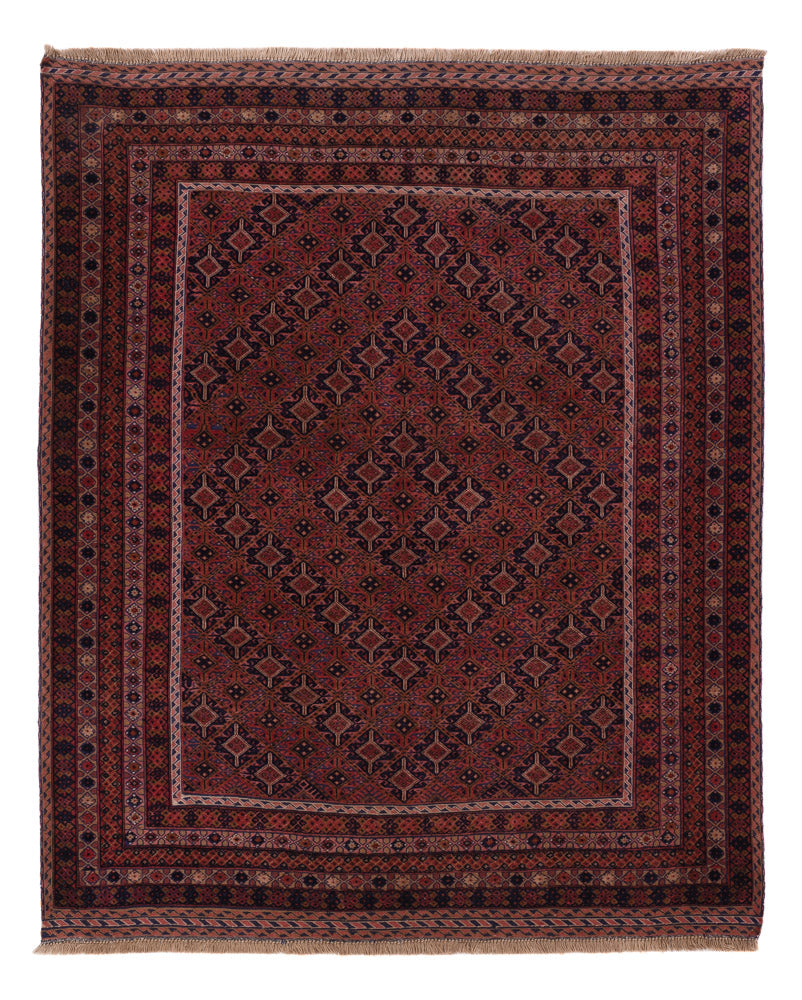 Kelim Rug - Oriental - 197 x 161 cm - dark red