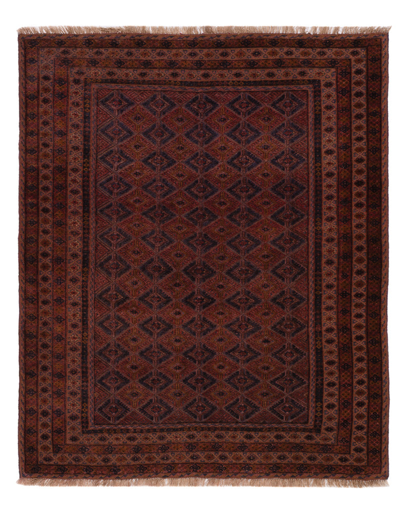 Kelim Rug - Oriental - 196 x 161 cm - dark red