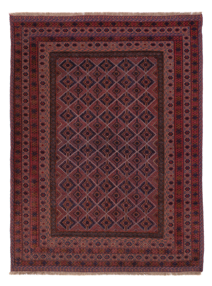 Kelim Rug - Oriental - 186 x 141 cm - dark red