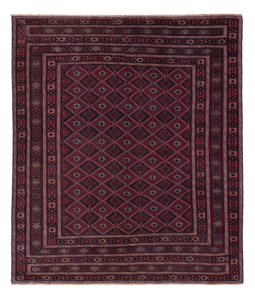 Kelim Rug - Oriental - 178 x 155 cm - dark red