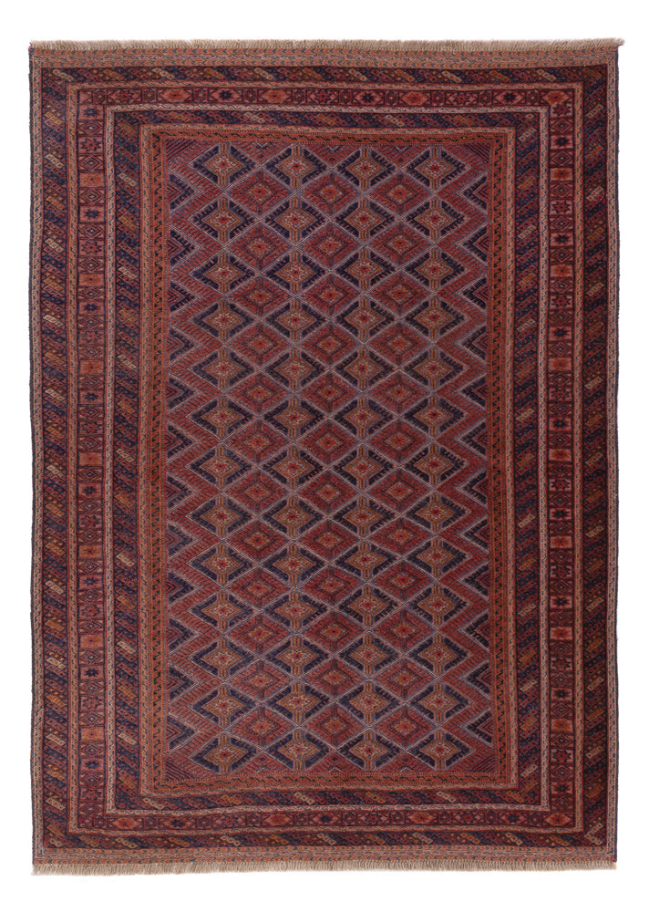 Kelim Rug - Oriental - 210 x 148 cm - dark red
