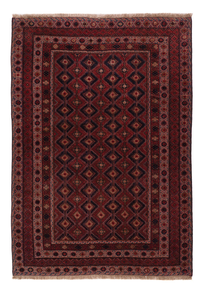 Kelim Rug - Oriental - 197 x 146 cm - dark red