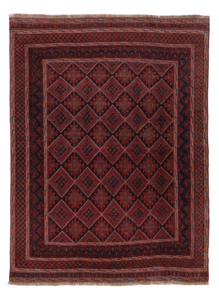 Kelim Rug - Oriental - 188 x 137 cm - dark red