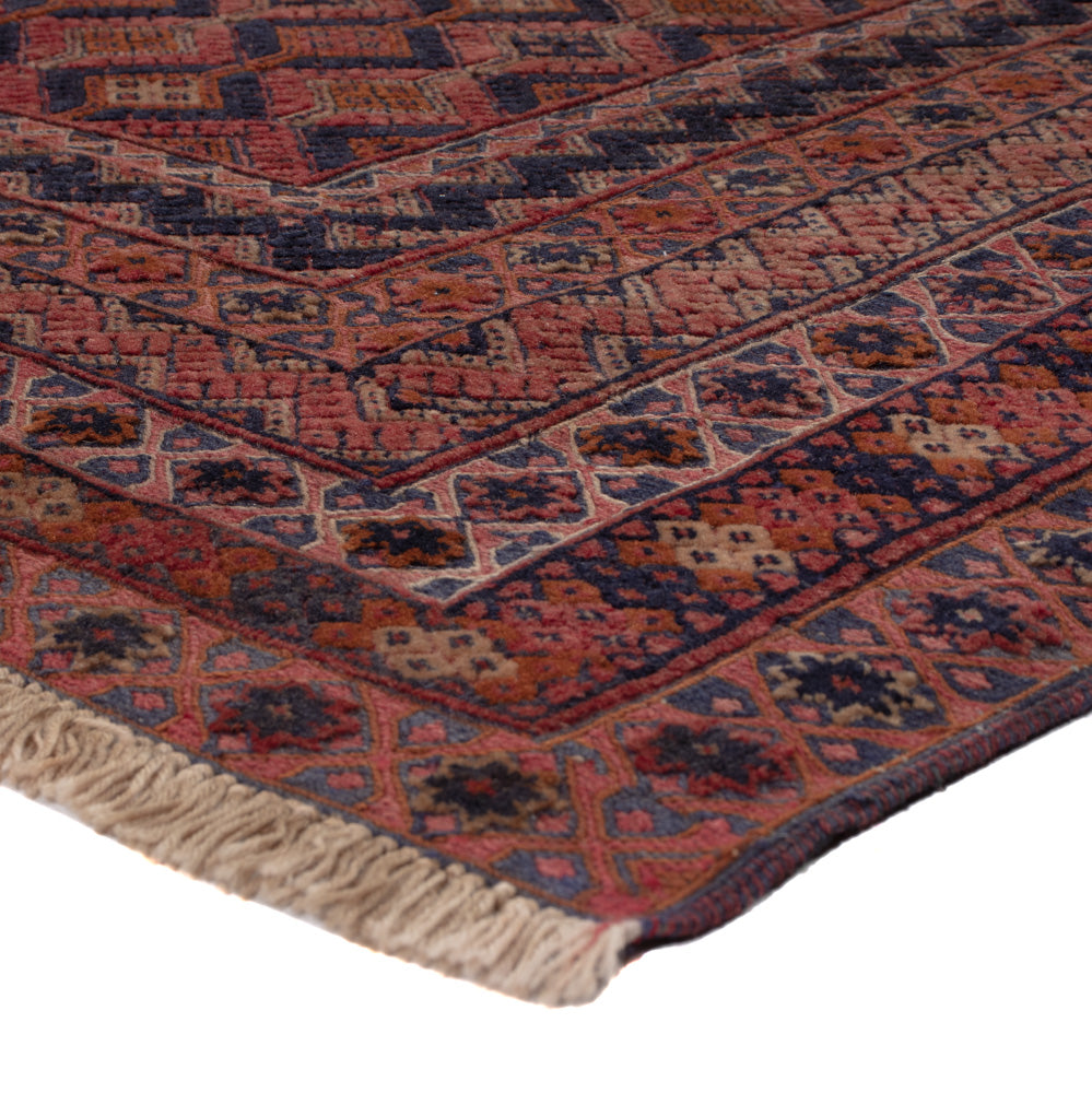 Kelim Rug - Oriental square  - 189 x 157 cm - dark red