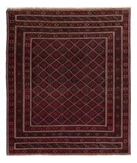 Kelim Rug - Oriental - 184 x 155 cm - dark red