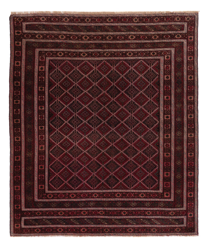 Kelim Rug - Oriental - 184 x 155 cm - dark red