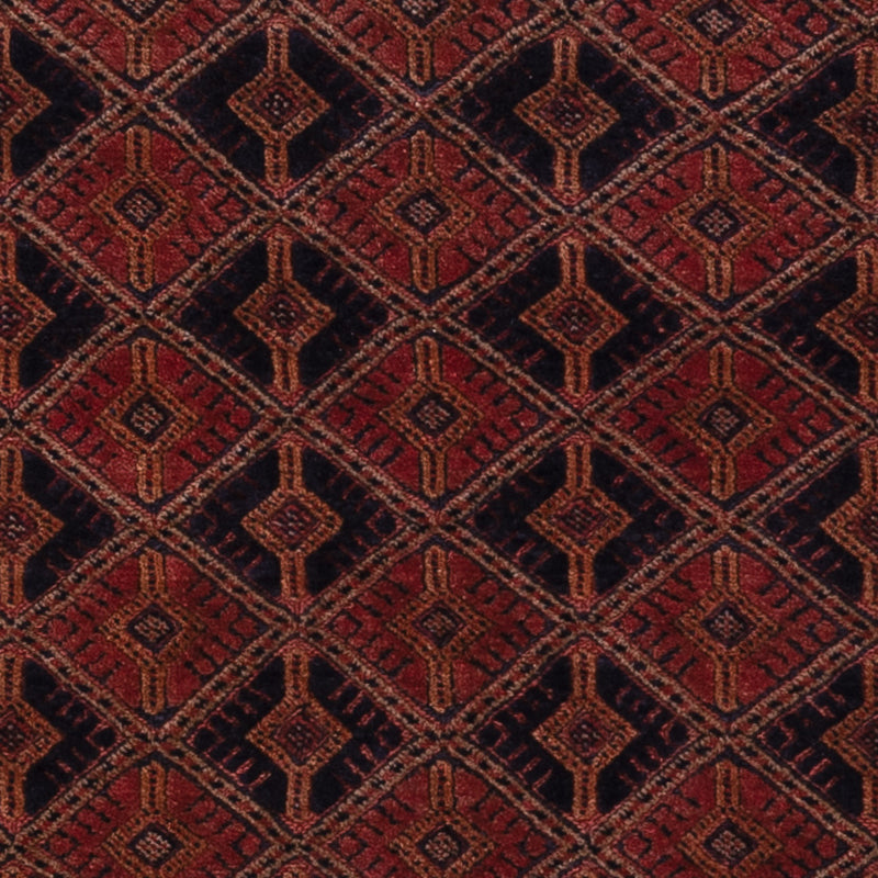 Kelim Rug - Oriental square  - 185 x 160 cm - dark red