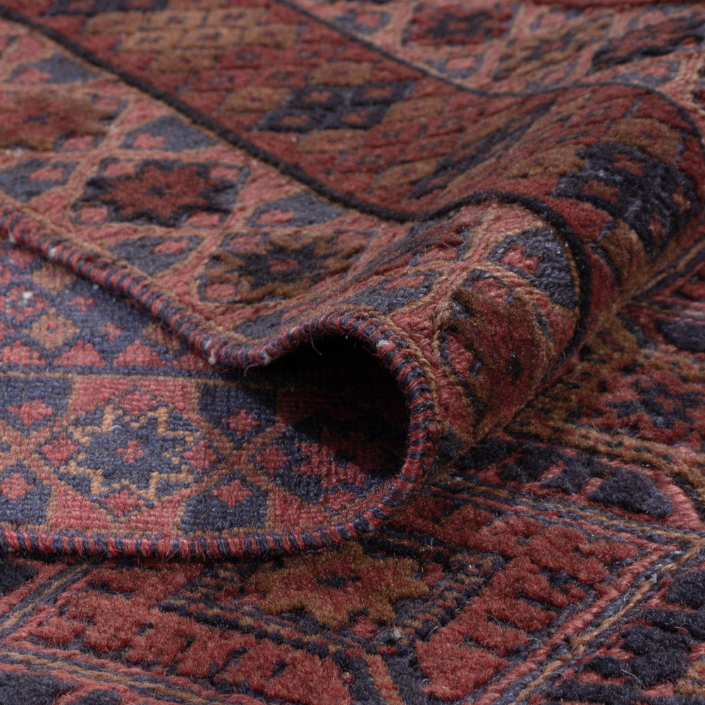 Kelim Rug - Oriental - 193 x 146 cm - dark red