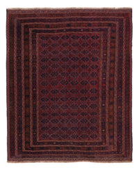 Kelim Rug - Oriental - 195 x 160 cm - dark red