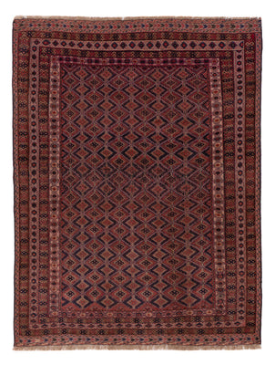 Kelim Rug - Oriental - 192 x 150 cm - dark red
