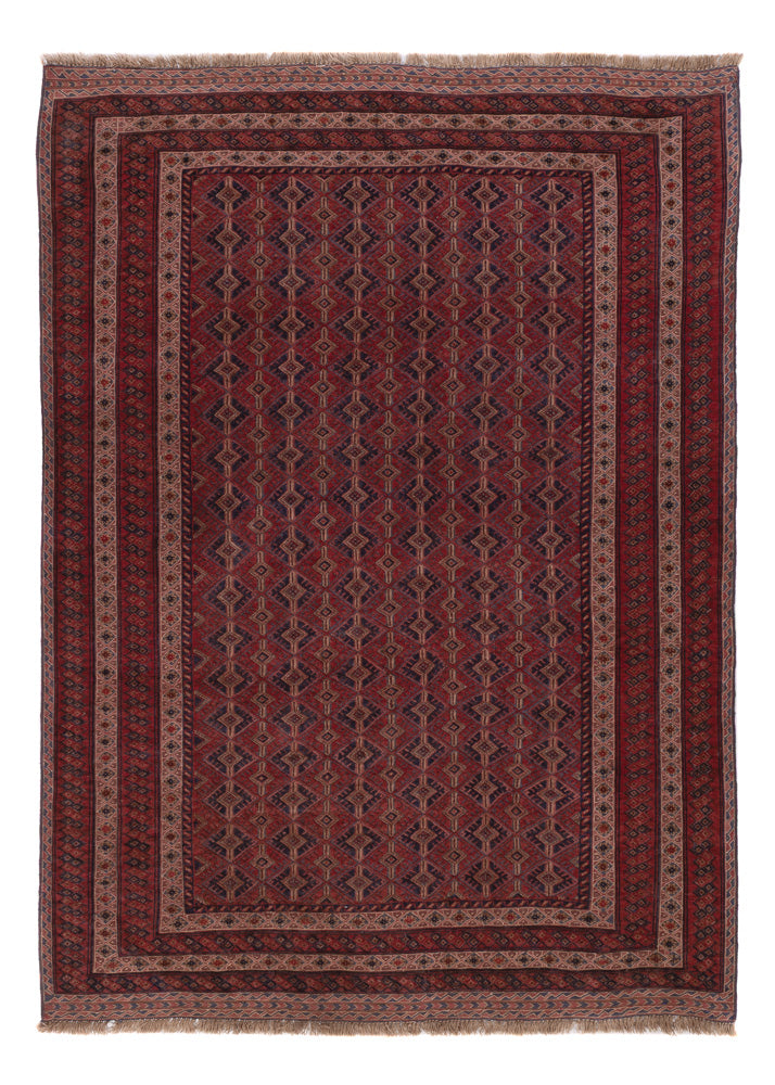 Kelim Rug - Oriental - 205 x 145 cm - dark red