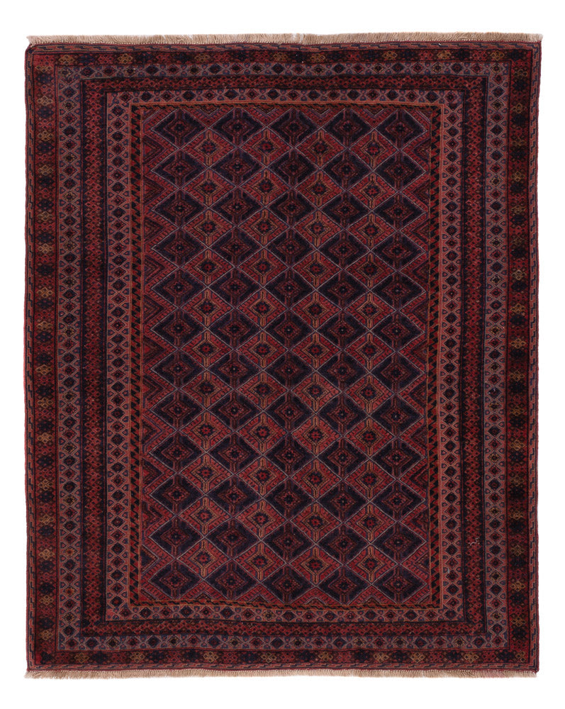 Kelim Rug - Oriental - 187 x 150 cm - dark red