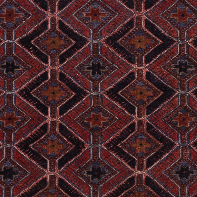 Kelim Rug - Oriental square  - 170 x 159 cm - dark red