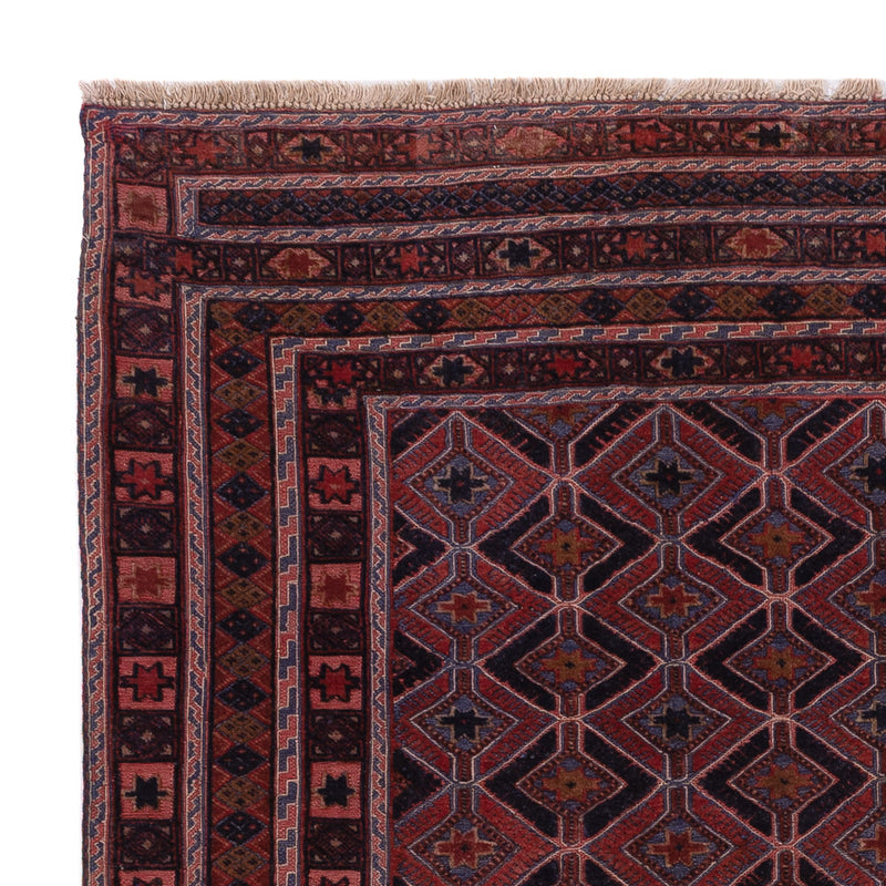 Kelim Rug - Oriental square  - 170 x 159 cm - dark red