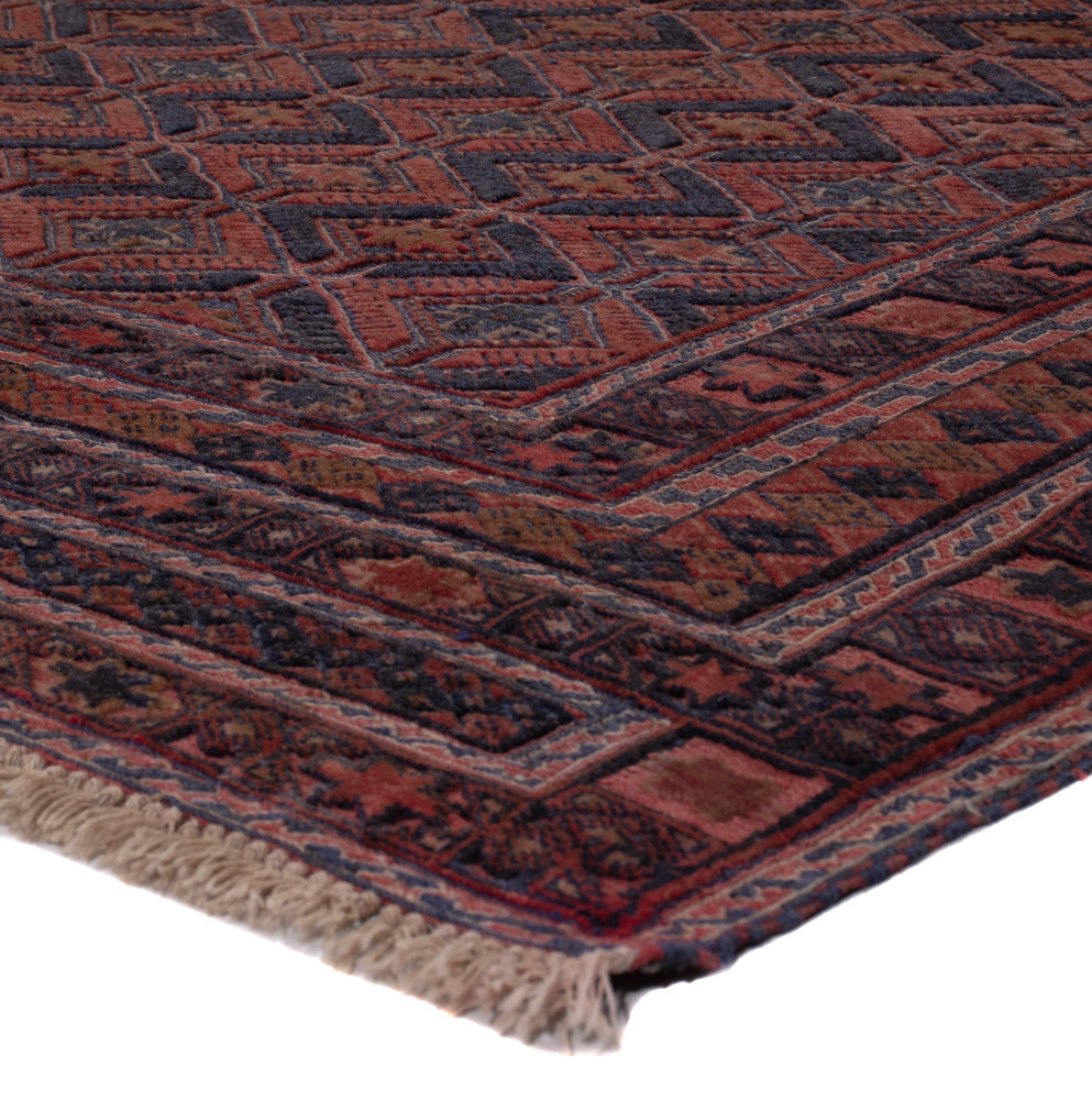 Kelim Rug - Oriental square  - 170 x 159 cm - dark red
