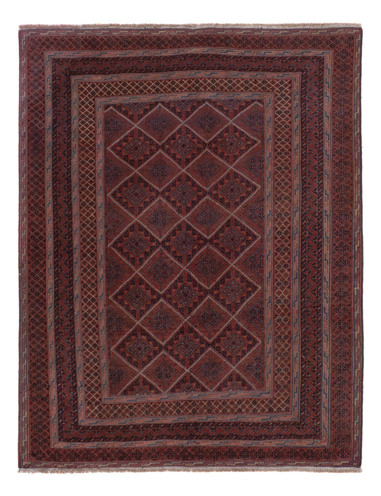 Kelim Rug - Oriental - 177 x 135 cm - dark red