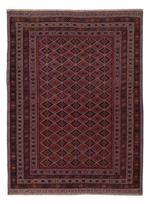Kelim Rug - Oriental - 200 x 144 cm - dark red