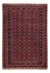 Afghan Kilim Rug 141x201cm - Rectangle / Dark Red / 141 x 201 cm Rectangle
