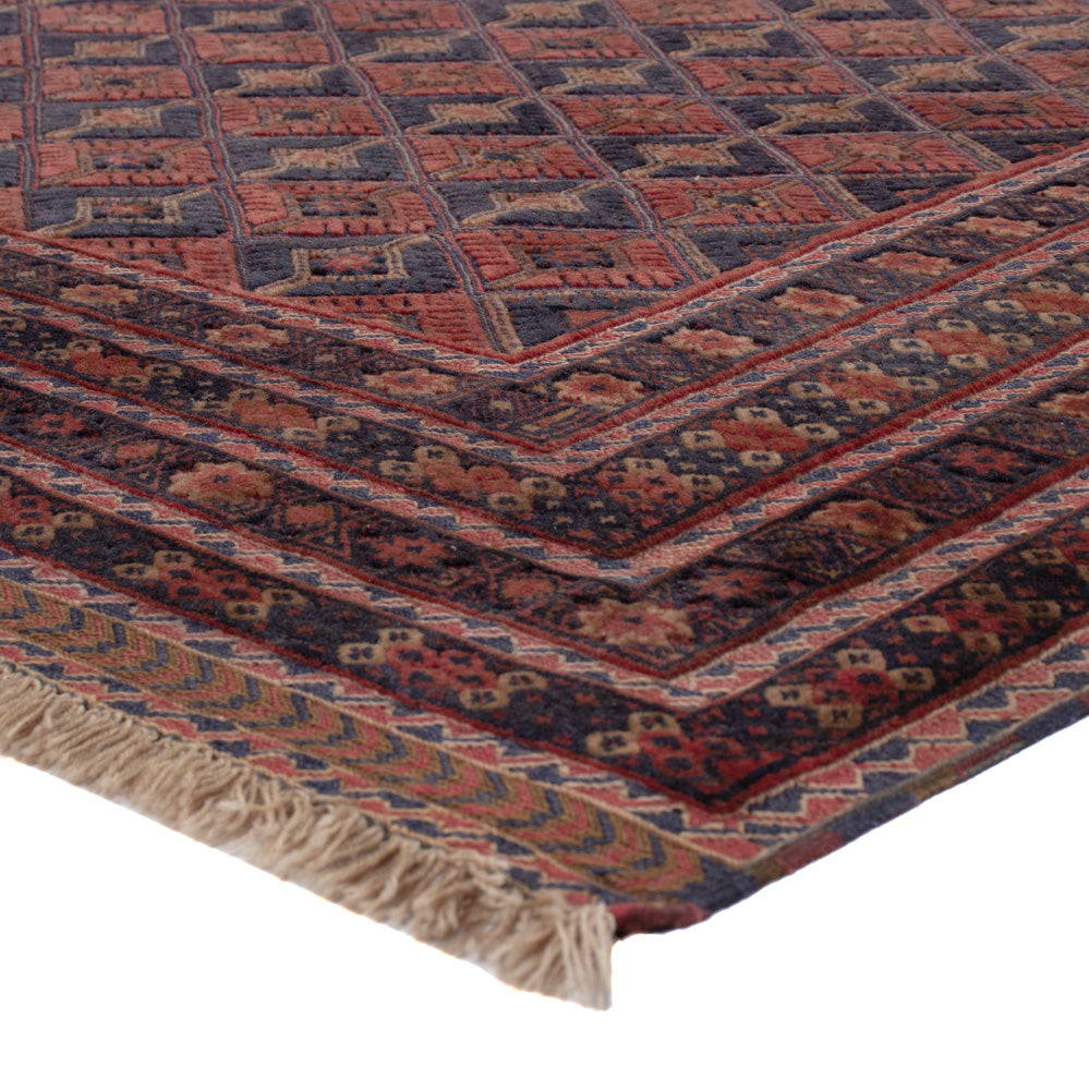 Kelim Rug - Oriental square  - 183 x 158 cm - dark red
