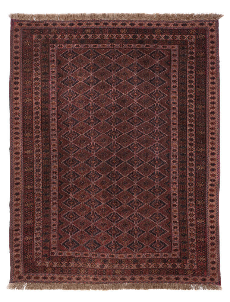 Kelim Rug - Oriental - 203 x 163 cm - dark red