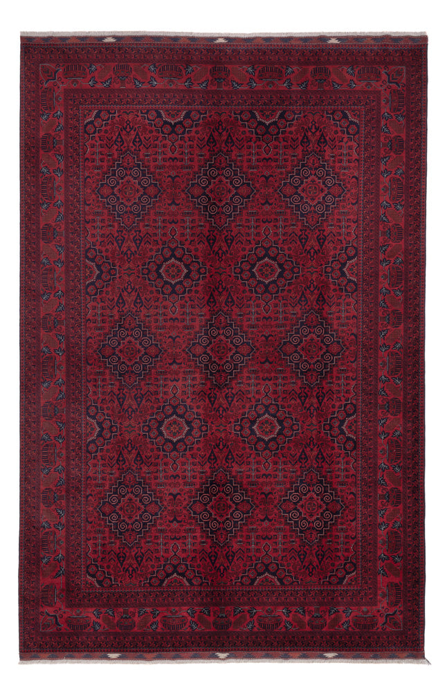 Afghan Rug - Royal - 301 x 204 cm - dark red