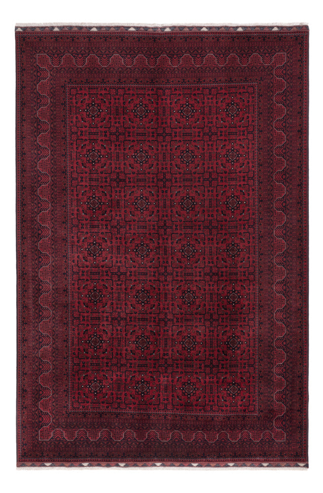 Afghan Rug - Royal - 294 x 202 cm - dark red