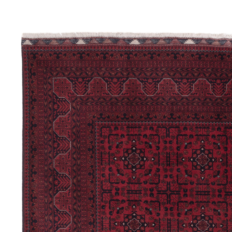 Afghan Rug - Royal - 294 x 202 cm - dark red
