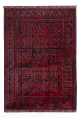 Afghan Rug - Kunduz - 296 x 207 cm - dark red