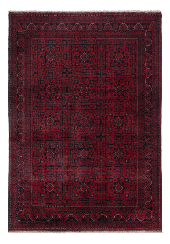 Afghan Rug - Kunduz - 295 x 201 cm - dark red