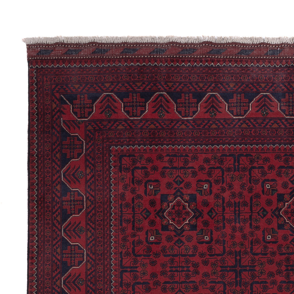 Afghan Rug - Kunduz - 299 x 197 cm - dark red