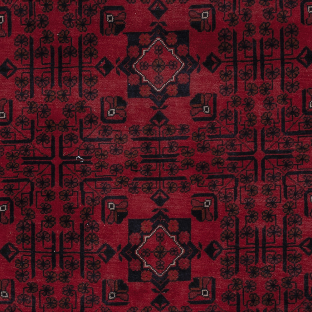 Afghan Rug - Kunduz - 301 x 196 cm - dark red