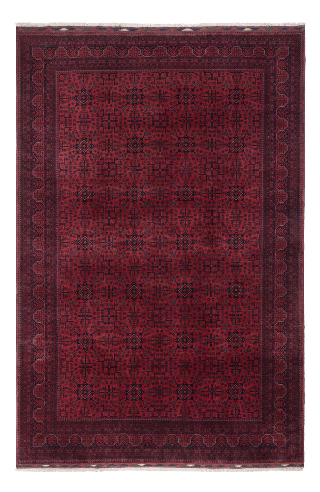 Afghan Rug - Royal - 293 x 200 cm - dark red