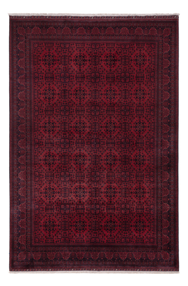 Afghan Rug - Royal - 293 x 202 cm - dark red