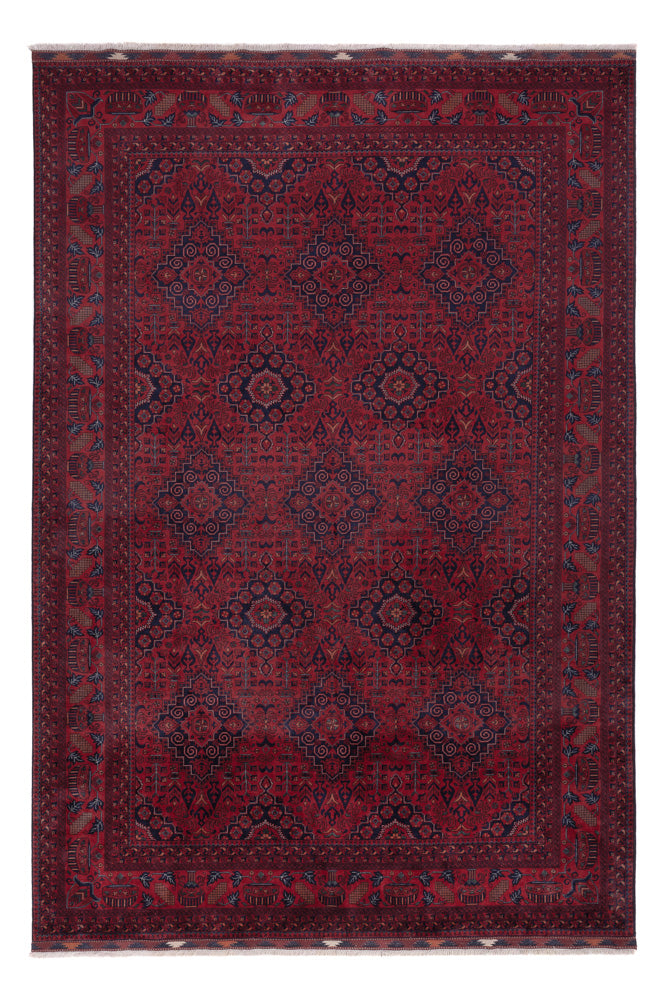 Afghan Rug - Royal - 300 x 202 cm - dark red