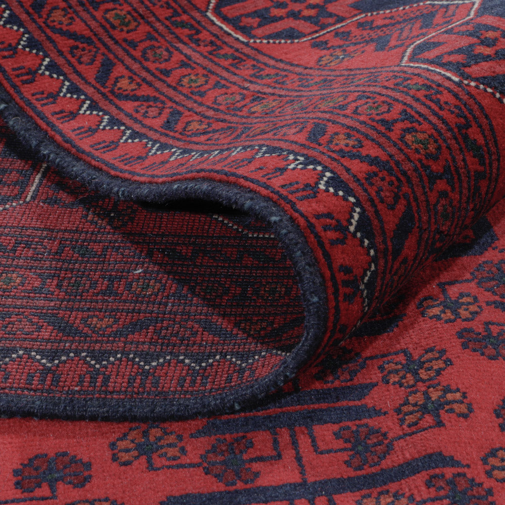 Afghan Rug - Kunduz - 290 x 198 cm - dark red