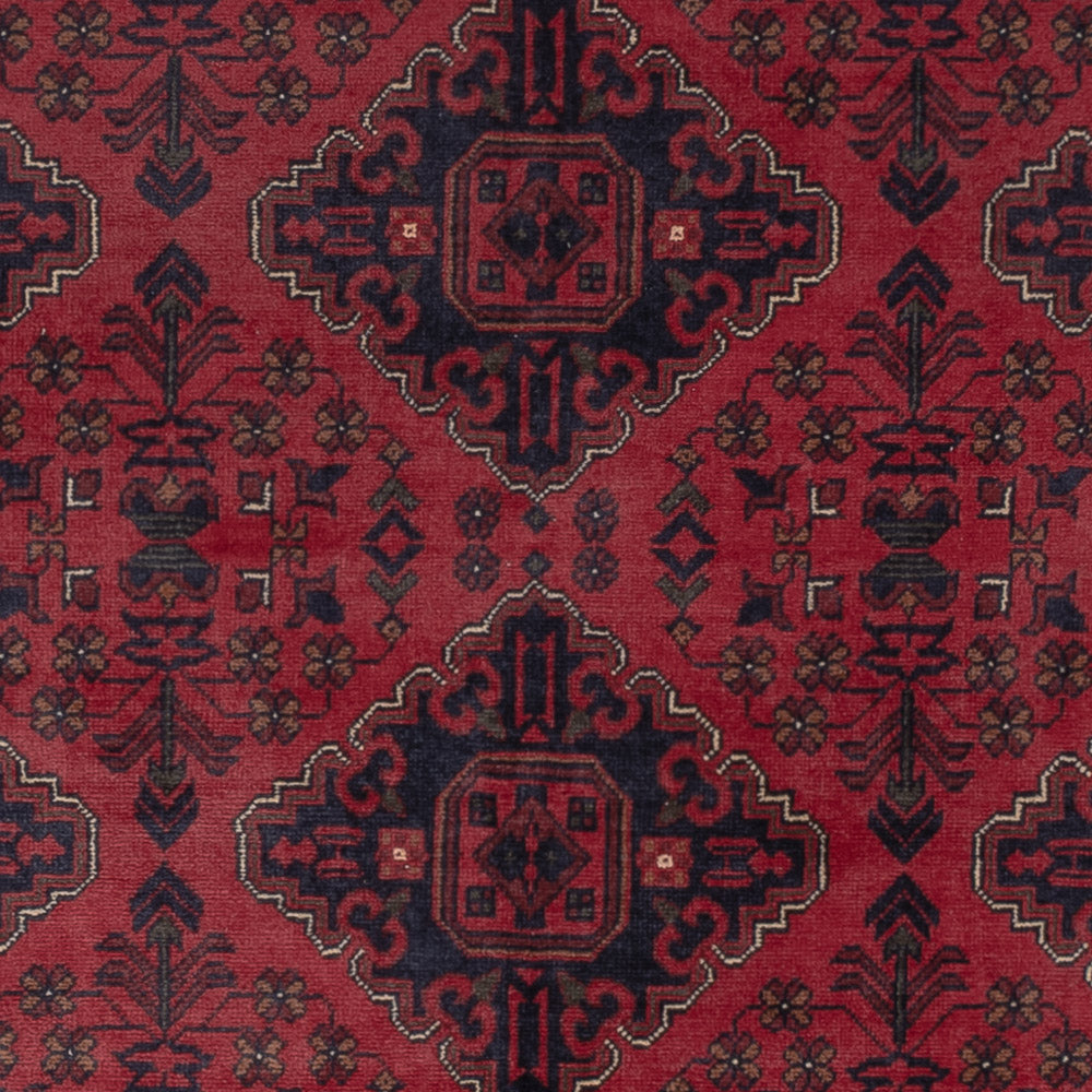 Afghan Rug - Kunduz - 298 x 200 cm - dark red