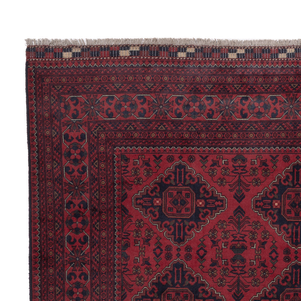 Afghan Rug - Kunduz - 298 x 200 cm - dark red
