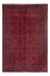 Afghan Teppich - Kunduz - 302 x 200 cm - dunkelrot