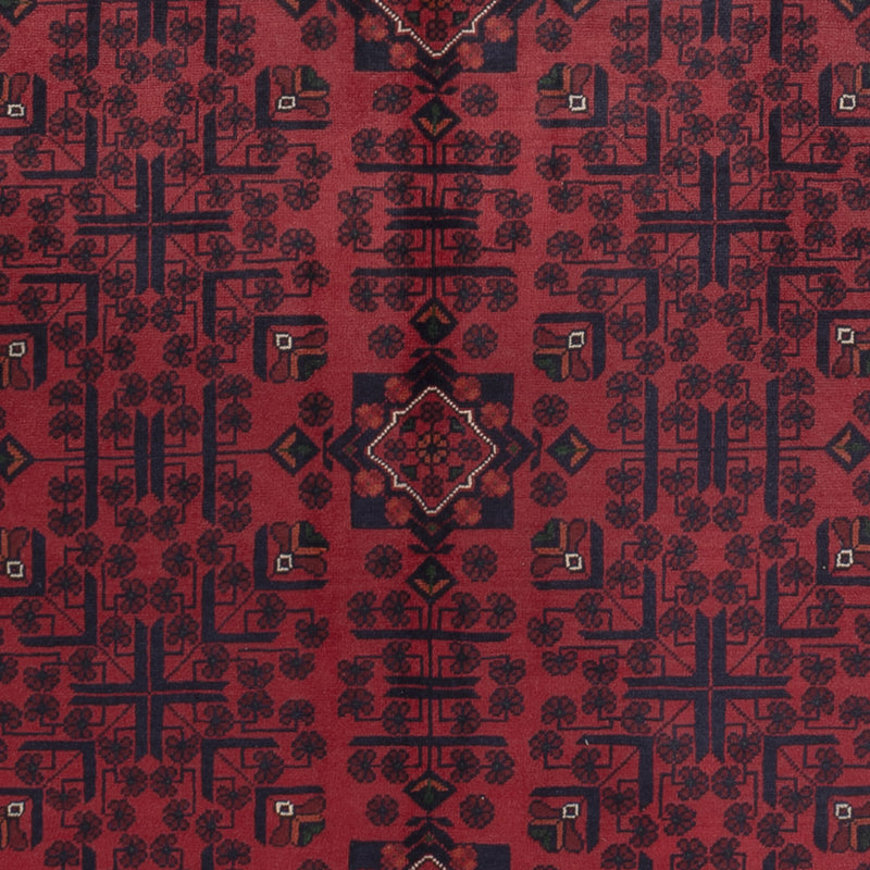 Afghan Rug - Kunduz - 300 x 198 cm - dark red