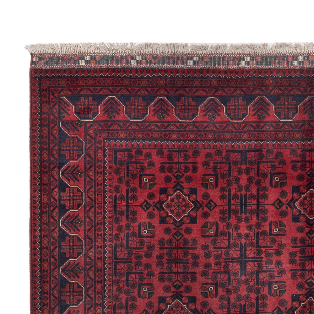 Afghan Rug - Kunduz - 300 x 198 cm - dark red